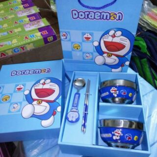 FREESHIP - BỘ BÁT ĐŨA DOREMON VÀ HELLO KITTY