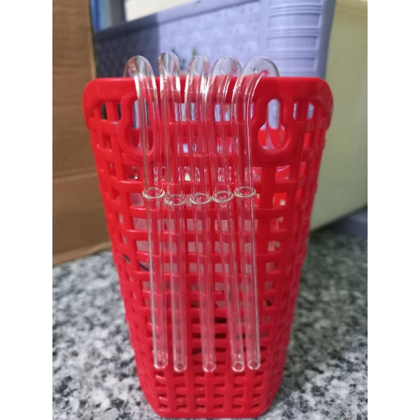 set 5c ống hút thủy tinh đầu cong đã thành phẩm
