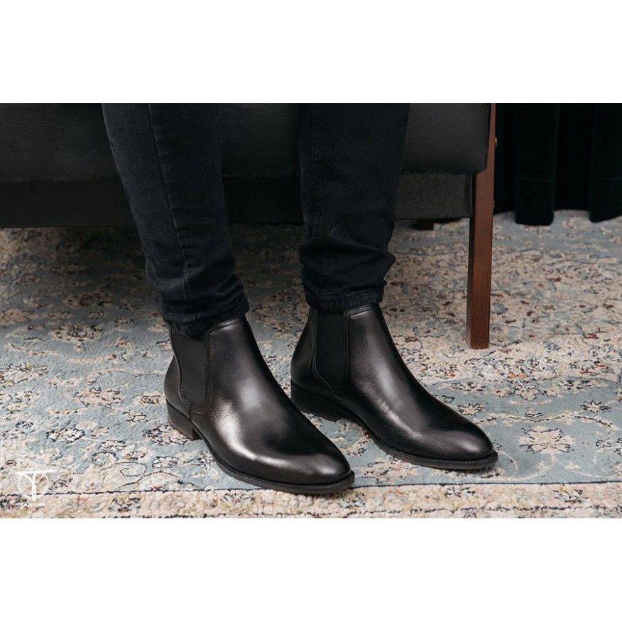 Giày CHELSEA BOOTS chính hãng ❤️ HT.NEO ❤️ Hàng cao cấp da bò thật 100% hot trend 2021 da mềm lót êm đi cực thoải mái. | BigBuy360 - bigbuy360.vn