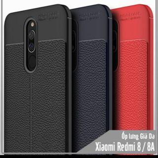 Ốp lưng vân da Xiaomi Redmi 8A chống sốc Auto Focus