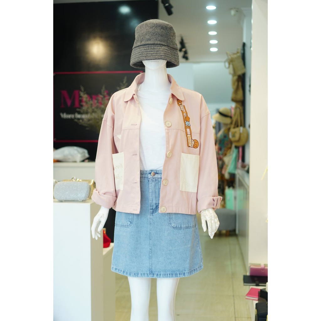 Áo khoác phối màu 387( ảnh thật)