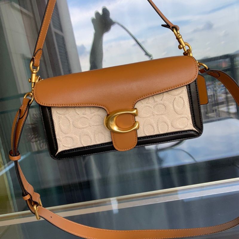 ✨✨Tabby Shoulder Bag 26 In Signature Leather✨✨CM554🌟Mẫu coach tabby đơn giản sang trọng