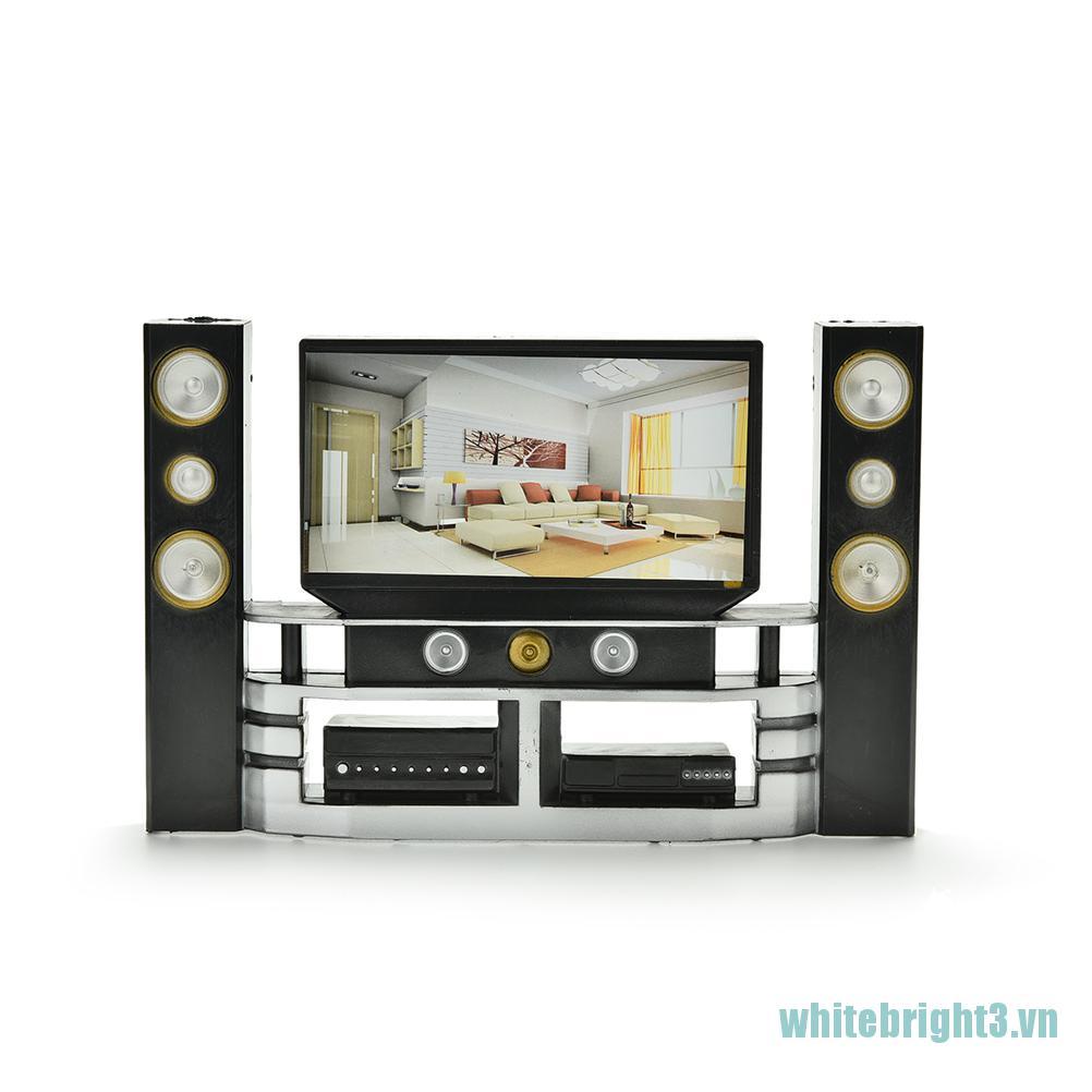 1 Mô Hình Tv Mini Hi-Fi Tỉ Lệ 1: 6 Cho Nhà Búp Bê