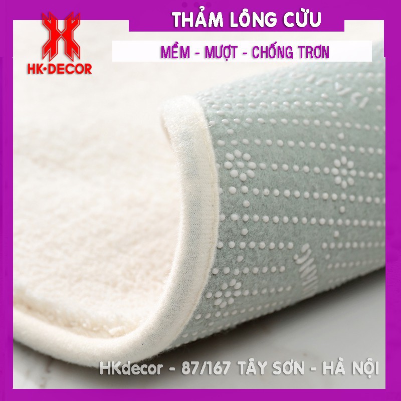 [Freeship] Thảm lông cừu, thảm trang trí trải sàn nhà, cạnh giường, phòng khách, chân ghế sofa, thảm ngồi bệt, thảm bếp