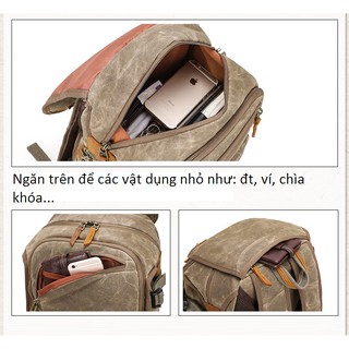 Balo máy ảnh cao cấp Canvas.