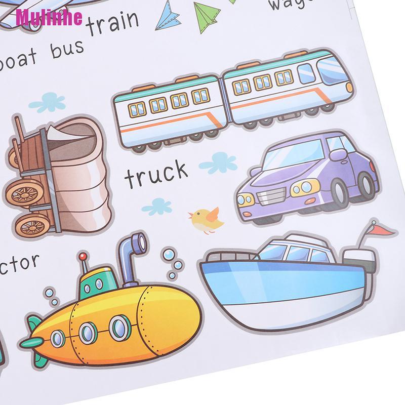 Sticker Dán Tường Hình Xe Hơi Hoạt Hình Dành Cho Trẻ Em Mẫu Giáo