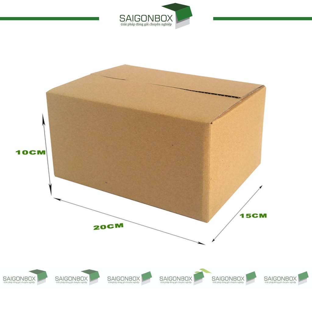 [GIÁ TẬN XƯỞNG] Combo 10 hộp giấy carton size 20x15x10 cm để đóng gói hàng hóa