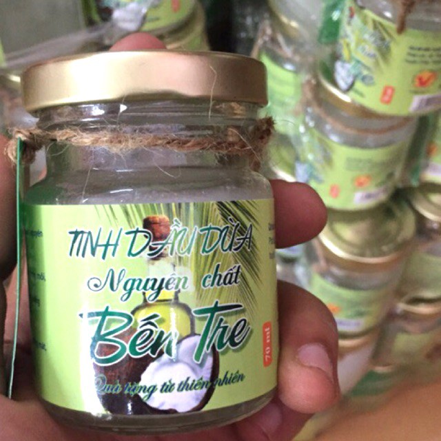 Dầu dừa thủ công nguyên chất 100% cực thơm : 75ml