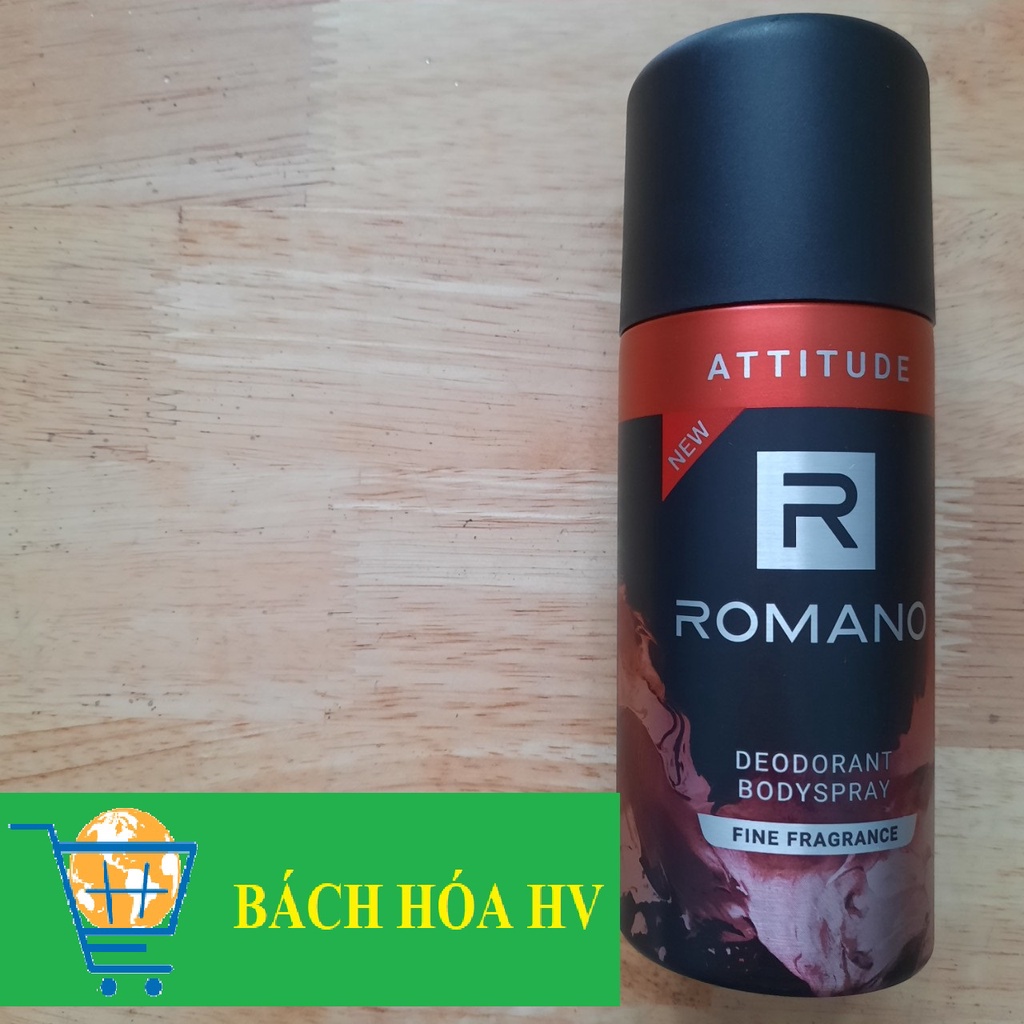 Xịt Khử Mùi Toàn Thân ROMANO 150ml - BACH HOA HV