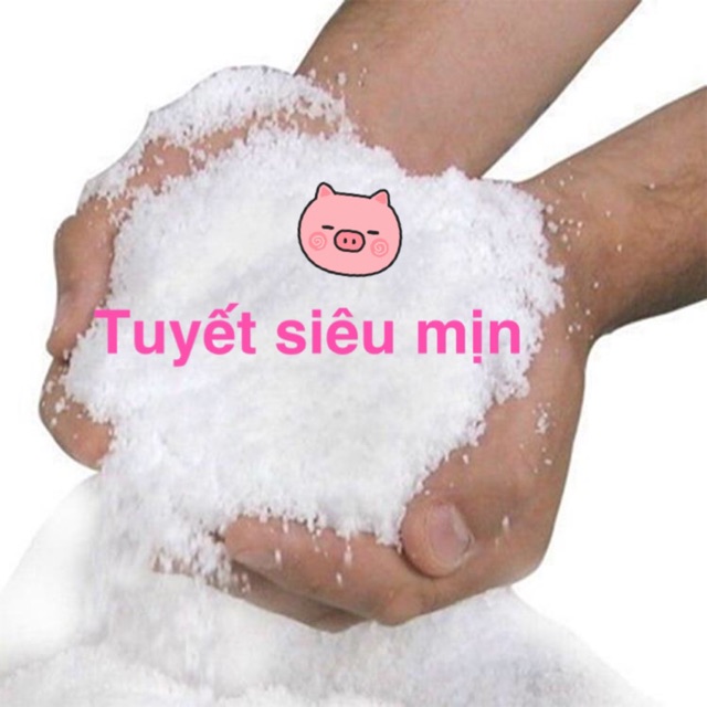 1KG TUYẾT GIẢ TRANG TRÍ GIÁNG SINH NOEL - TUYẾT SIÊU MỊN LÀM SLIME