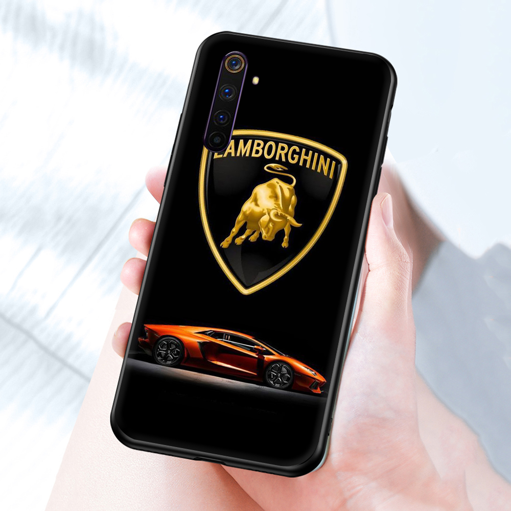 Ốp Điện Thoại Tpu Mềm Chống Rơi In Logo Lamborghini Cho Realme Xt X2 K5 X3 7 4g 7i C17 7 Pro 4g