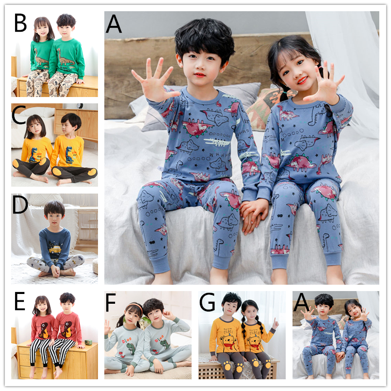 Bộ Đồ Ngủ 2 Món Bằng Cotton Giữ Ấm Cho Bé Trai 2-15 Tuổi