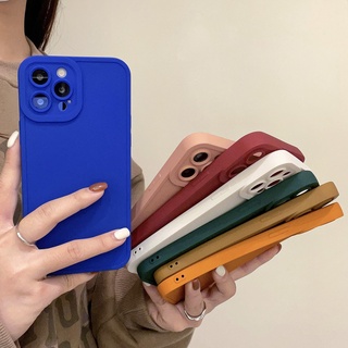 Ốp lưng Màu Kẹo Ngọt silicon viền vuông họa Bảo Vệ Camera Sau vỏ điện thoại cho Oppo A16 A17k A16k A17 A3s A5s A7 A12 F11 Pro A5 A9 2020 F9 4G Reno 8T 5G