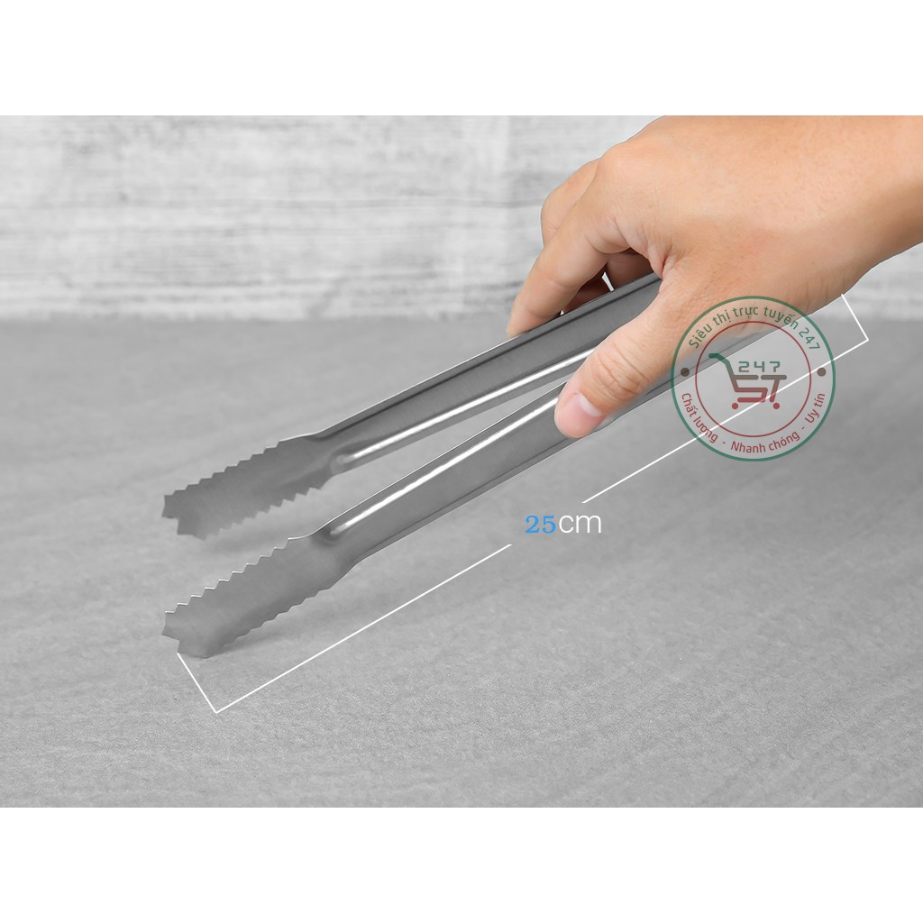 Cây kẹp gắp thức ăn thịt nướng đồ ăn nóng inox mini đa năng tiện dụng giá rẻ