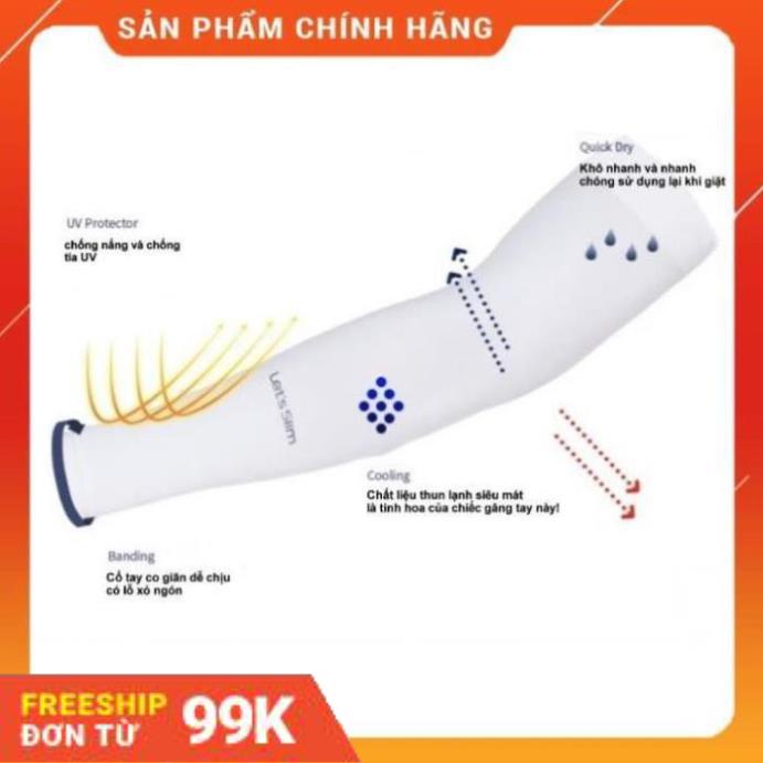 [Giảm 50%]  Găng tay chống nắng xỏ ngón Aqua-X Hàn Quốc - Bao tay đi phượt Letslim Siêu Mát chống tia UV