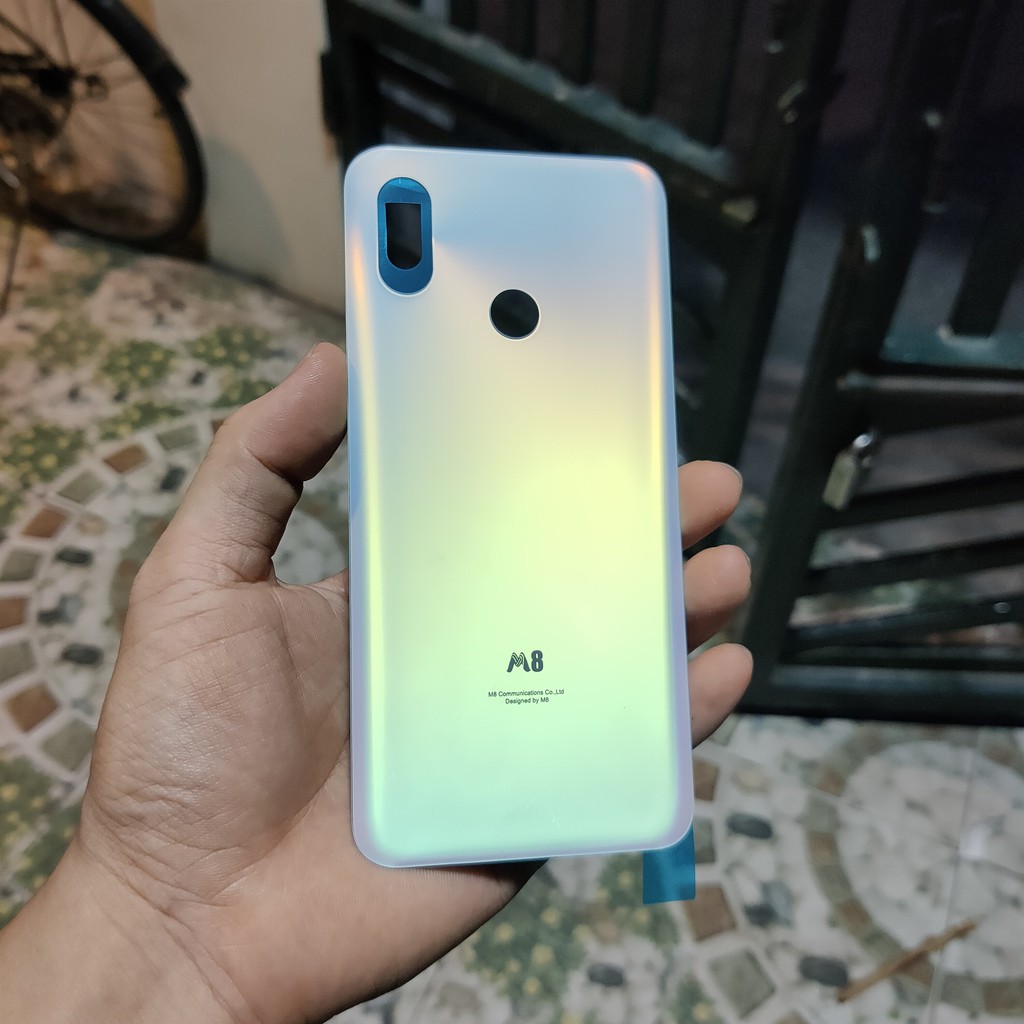 Nắp lưng kính Mi 8 / Mi 8 Ee / Mi 8 pro Ánh tím