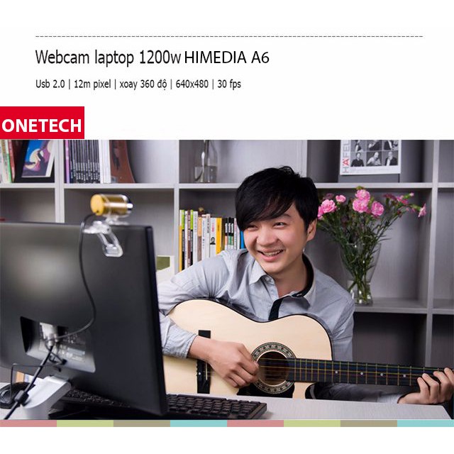 [GIÁ HỦY DIỆT] WEBCAM HIMEDIA A6 DÙNG CHO MÁY TÍNH, ANDROID BOX, SMART TV | BigBuy360 - bigbuy360.vn
