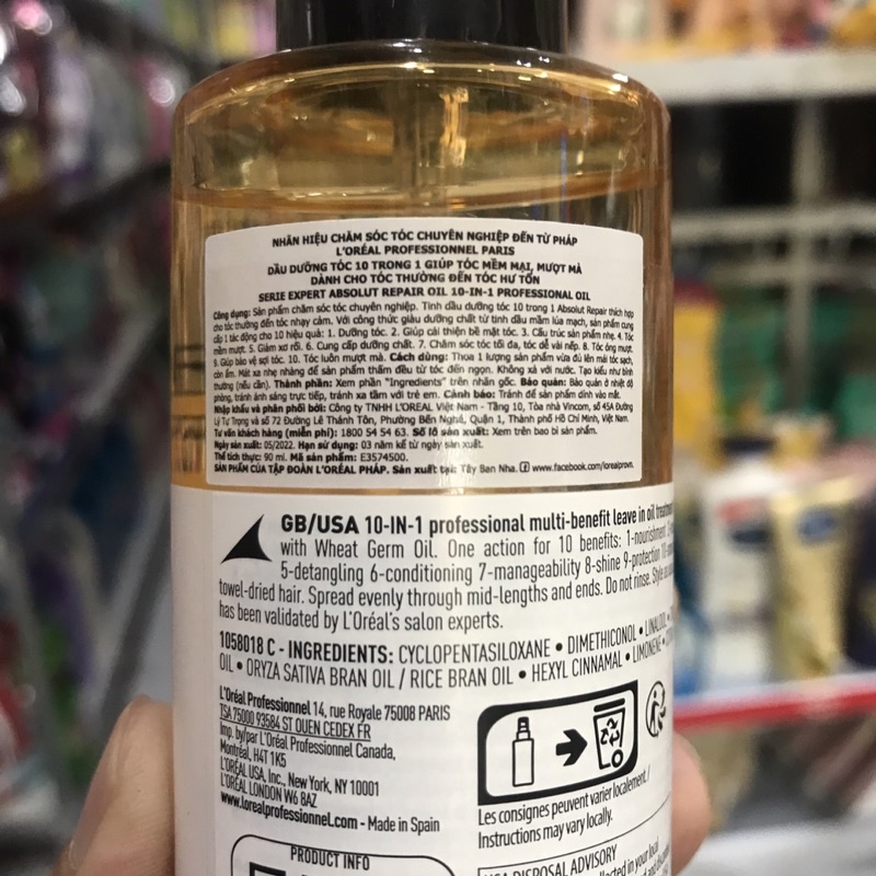 Tinh Dầu Chăm Sóc Tóc Hư Tổn L’oreal 90ml