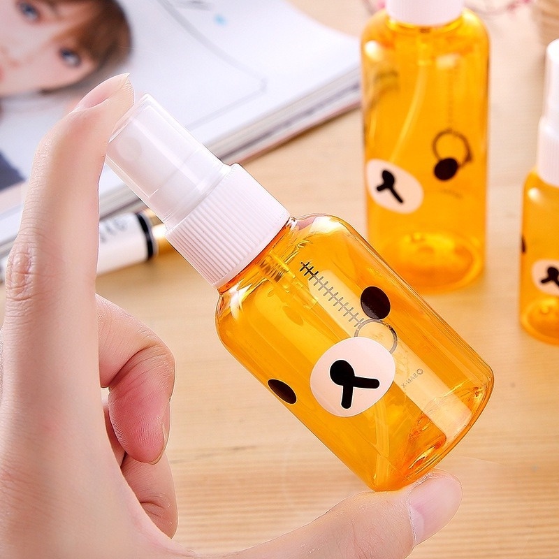 Bình Xịt Nước Trong Suốt Hình Gấu Dễ Thương 30/50/100ML