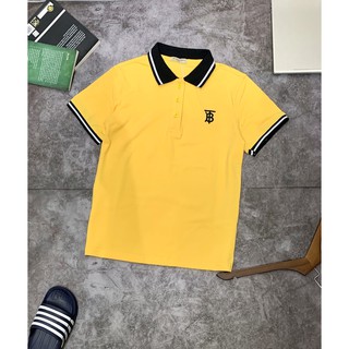 Áo phông polo nam vàng Thêu BB nam season 2020 - chất liệu gai cá sấu cotton
