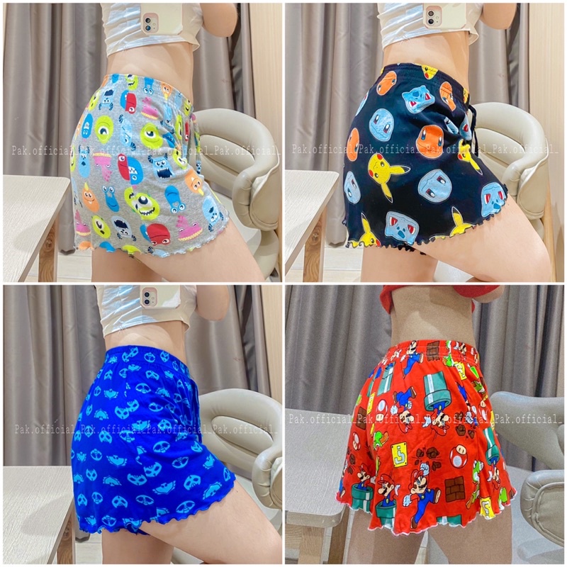 Quần cotton 😜 FREESHIP 💝 quần short nữ mặc ngủ, ở nhà cute, hình thú dễ thương - PAK.official shop