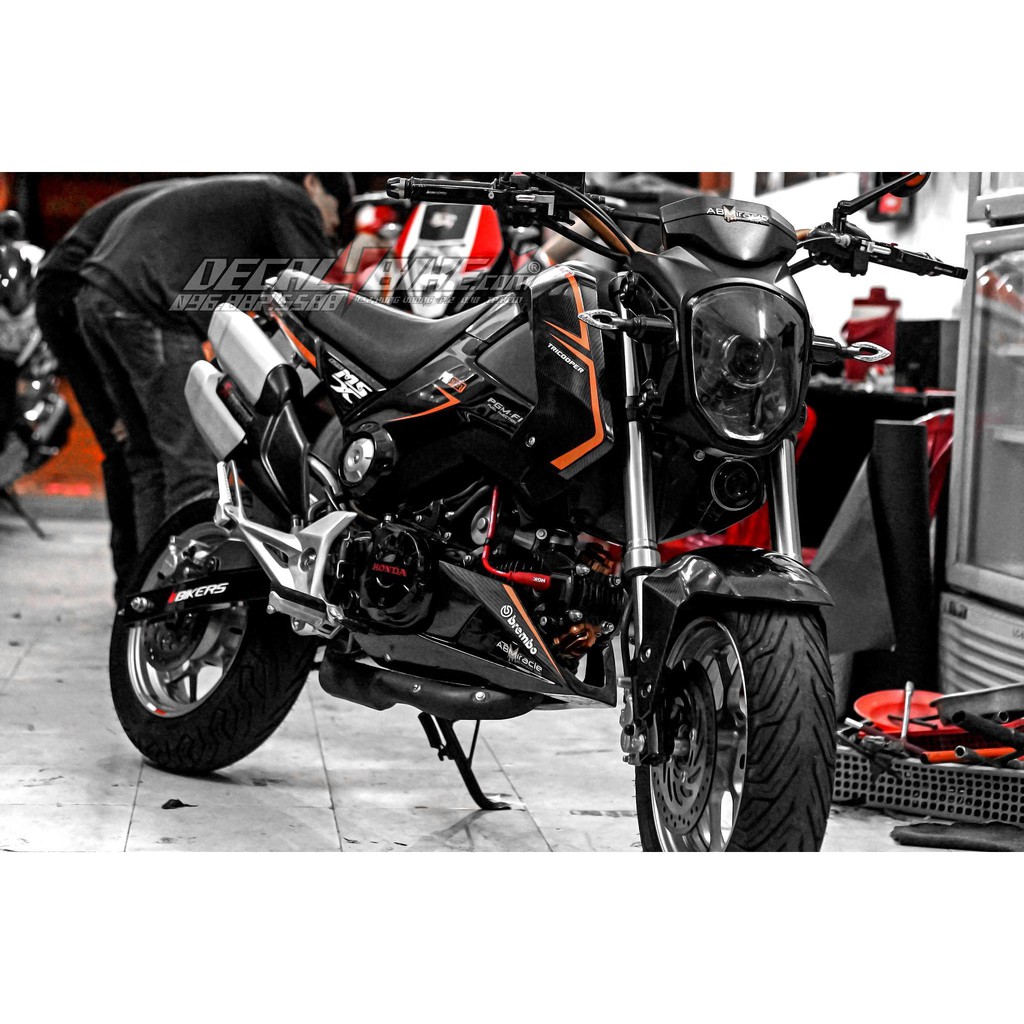 Tem trùm xe MSX ORANGE LIGHTING