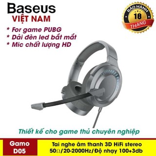 Tai nghe chuyên dụng cho Gameing , Streamer D05 chính hãng Baseus bảo hành 12 tháng BH 18 tháng