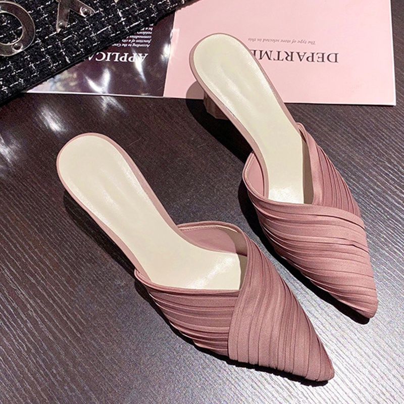 Dép cao gót XIELUAIZTA mũi nhọn thời trang thanh lịch dành cho nữ