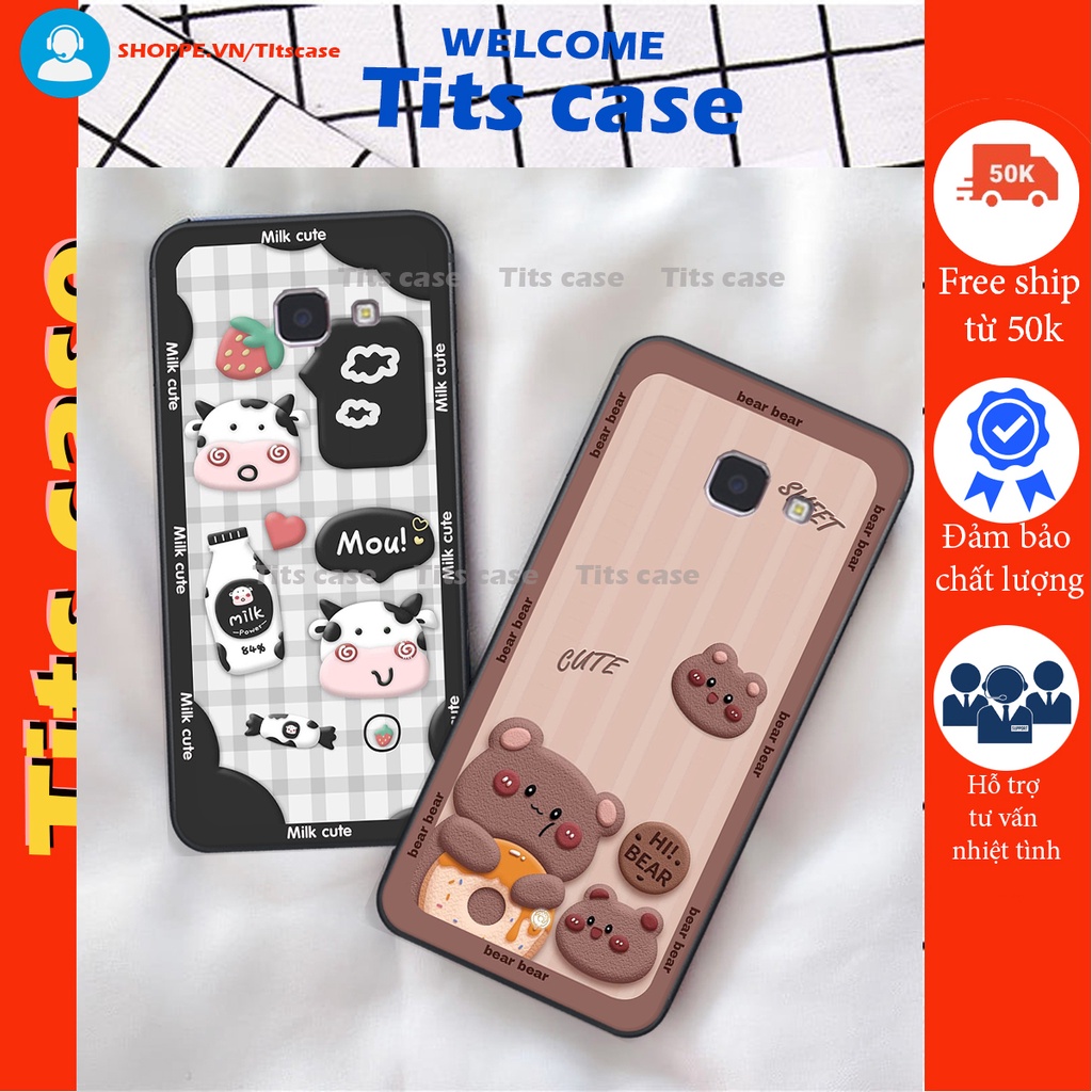 Ốp lưng Samsung Galaxy J4 PLUS / J4 CORE / J7 PRIME in hình bò sữa, gấu be@r, cute cực  ĐỈNH -  cực CHẤT-  cực COOL
