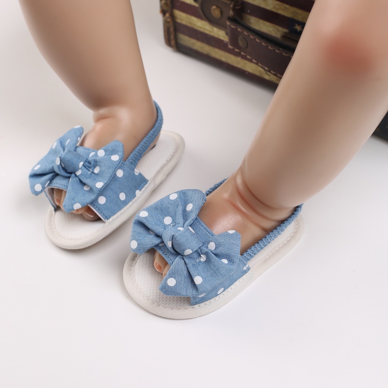 Xăng đan Công Chúa Đính Nơ Thời Trang Mùa Hè Cho Bé Gái 0-18 Tháng Tuổi