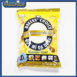 Bột Mỳ Bakers’ Choice số 11 1kg làm bánh ngọt, bánh bao, bánh nướng, há cảo, mì khô, mì tươi....