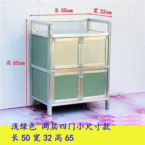 Tủ mini gia đình nhiều lớp đơn giản tiết kiệm đựng đồ nhỏ hợp kim nhôm phòng bếp cho thuê