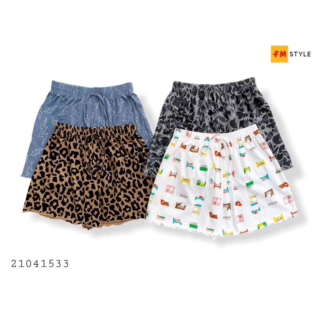 Quần đùi nữ lưng cao FM Style mặc nhà form rộng bigsize mặc nhà đi ngủ vải thun cao cấp mát mịn thoãi mái 220401302 | BigBuy360 - bigbuy360.vn