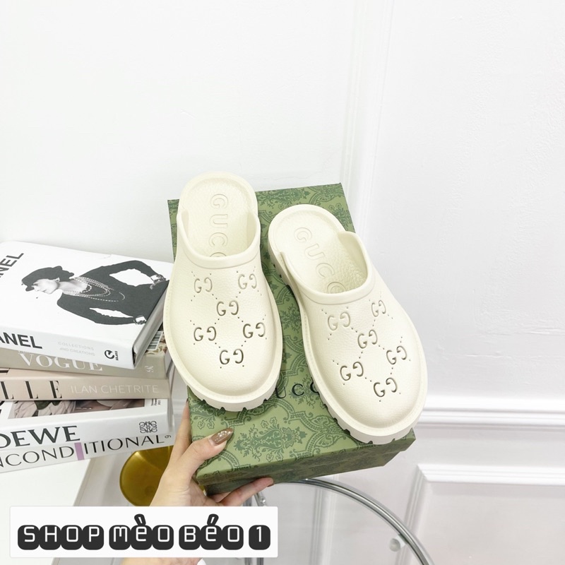 Giày sục cross gc hoạ tiết mũi tròn new fullbox ( form to )