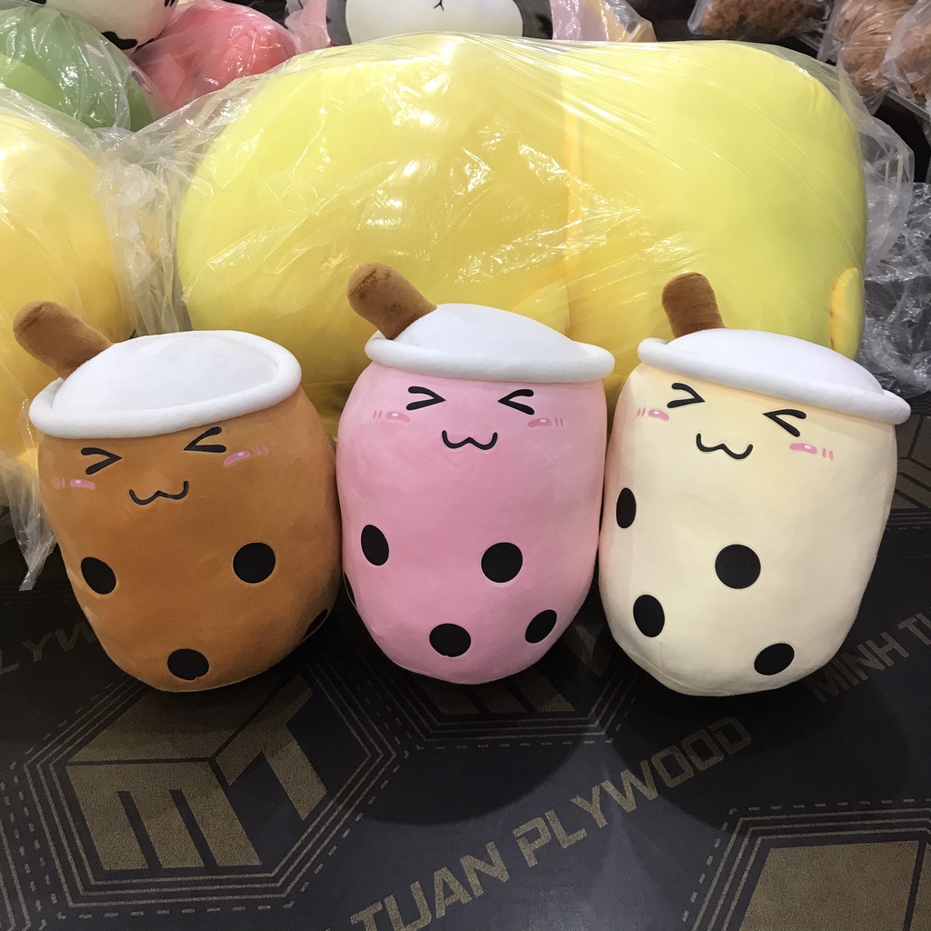 Gấu bông trà sữa gối ôm cute mini cho bé nhiều màu gấu nhồi bông trà sữa chân trâu TK42