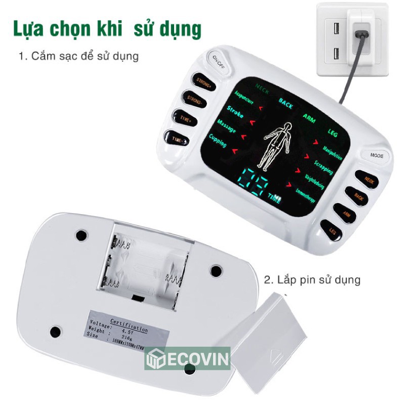 Máy Xung Điện, Massage Trị Liệu, Máy Mát Xa 8 Miếng Dán YTK - 309B