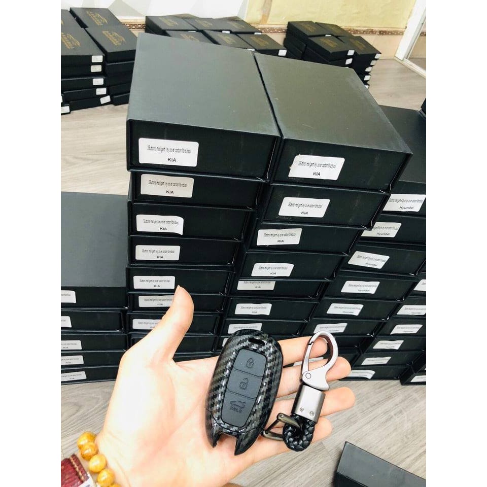 Ốp chìa khóa ô tô vân carbon cao cấp dành cho full các dòng xe
