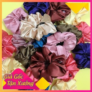 Dây chun buộc tóc scrunchies Hàn Quốc chất lụa mịn đẹp