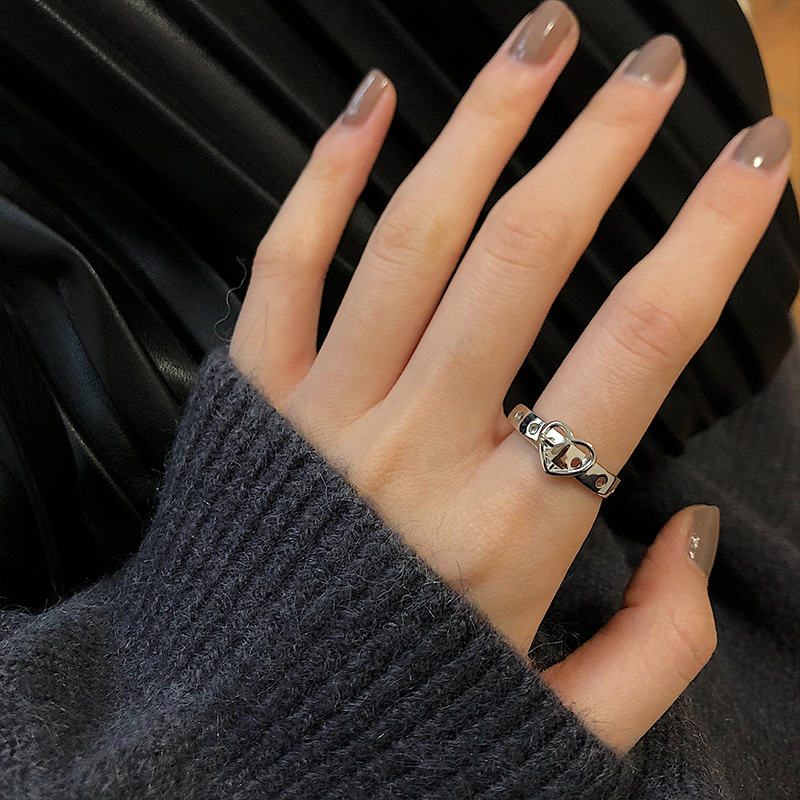 Nhẫn Đeo Ngón Tay Kiểu Hip-Hop Đơn Giản Dễ Phối Đồ 19769