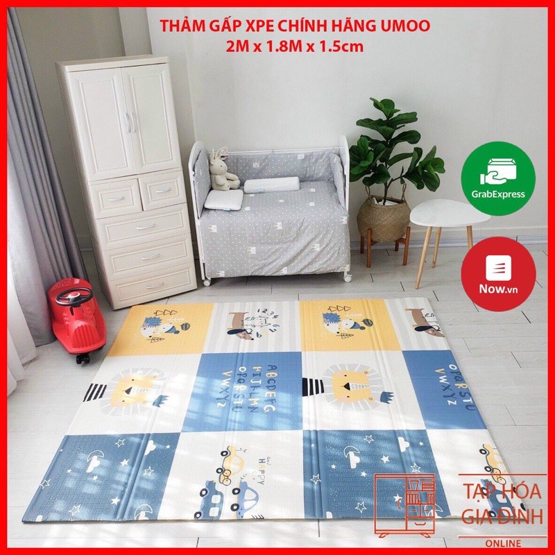 Thảm xốp xpe phủ silicon gấp gọn chính hãng UMOO