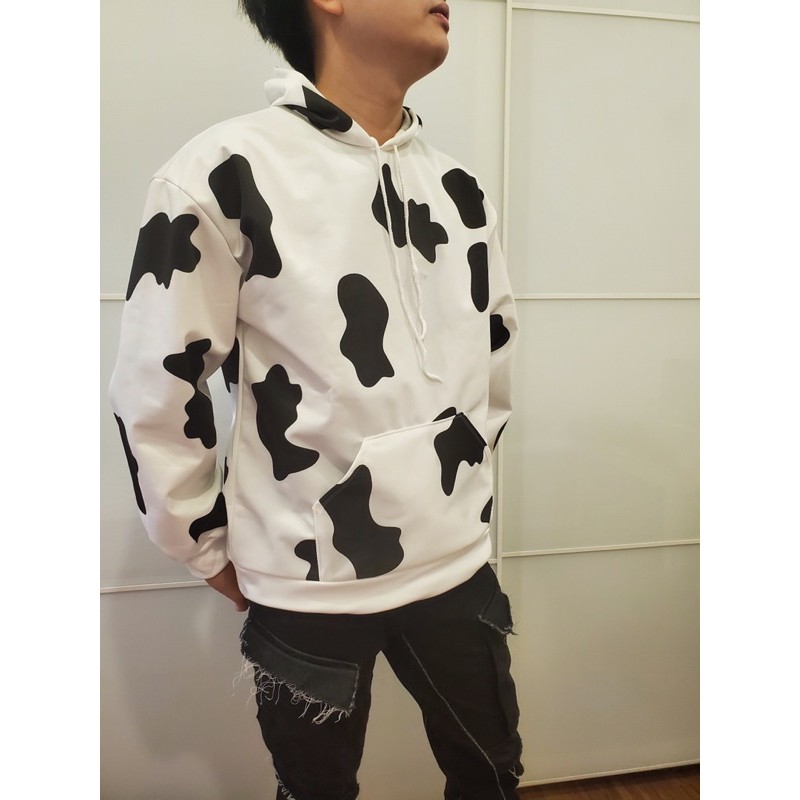 (SẴN) Áo hoodie nam nữ bò sữa ulzzang unisex 🐏 FREESHIP 💚 Áo nỉ dáng rộng 🐏