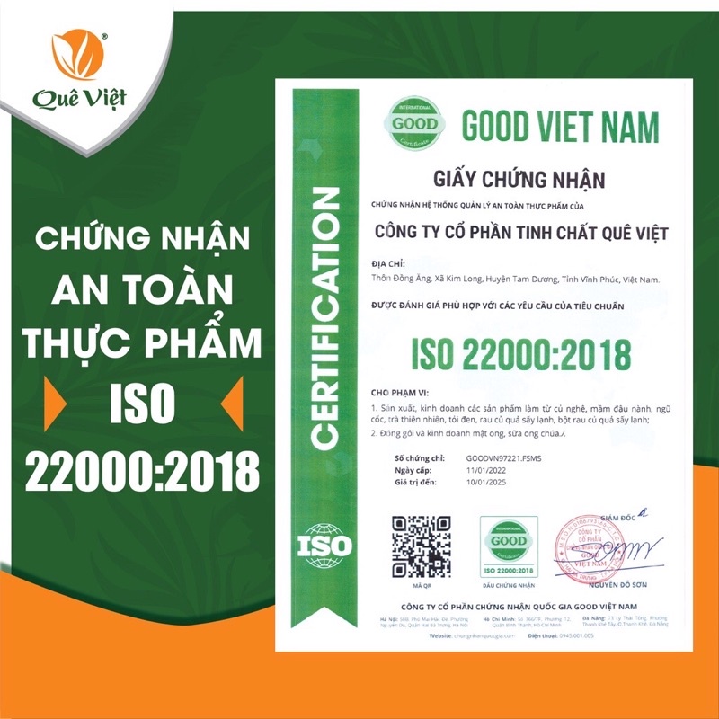 [TẶNG 2 gói trà gạo lứt] Trà HOA CÚC Quê Việt Hộp 600g 20 gói trà hoa cúc gạo lứt thanh lọc cơ thể