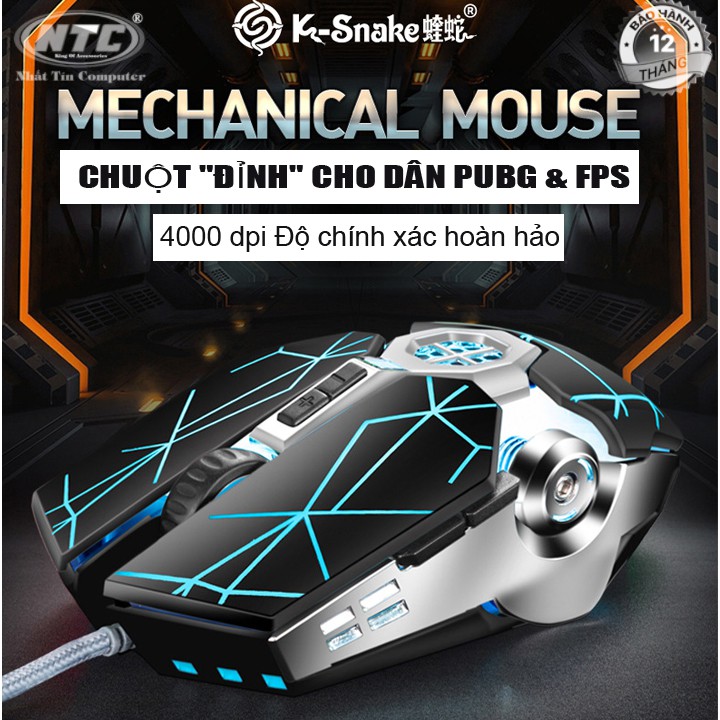 Chuột game cao cấp K-SNAKE Q7 dành PUBG & FPS