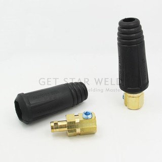 Giắc đực nối nhanh máy hàn DKJ 10 -25mm2 là giắc loại nhỏ