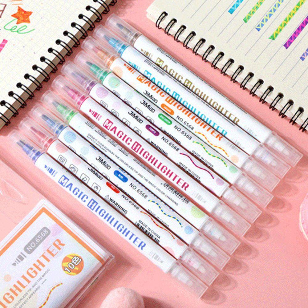 Bộ 10 Bút Dạ Quang Thay Đổi Màu Sắc