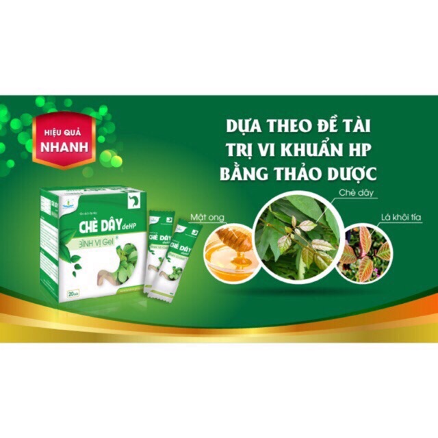 Chè dây deHP Bình Vị Gel (viêm dạ dày ,tá tràng, đại tràng cấp và mãn tính...)