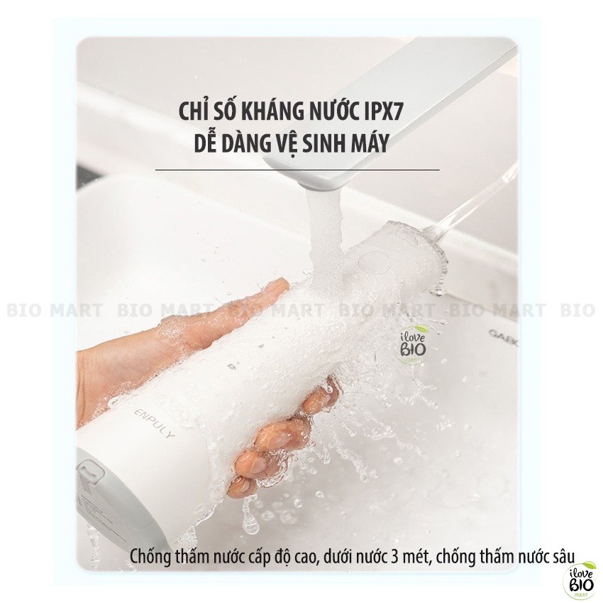 Máy tăm nước Xiaomi Enpuly ML8 Không dây – Tăm nước vệ sinh răng miệng sạch sâu, chống nước IPX7 250ml - BIO208