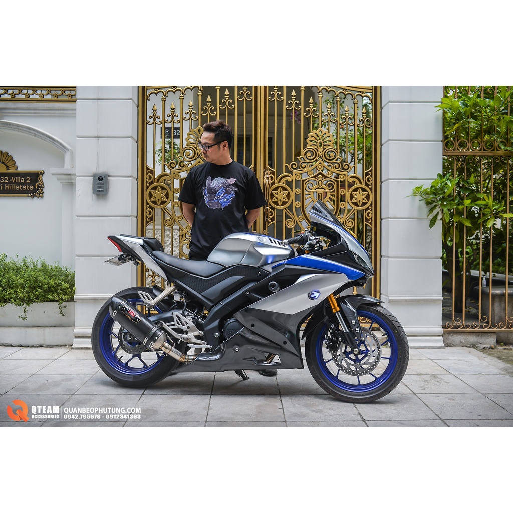 Mỏ cày độ cho xe Yamaha R15v3 kiểu dáng R1 chất liệu ABS.
