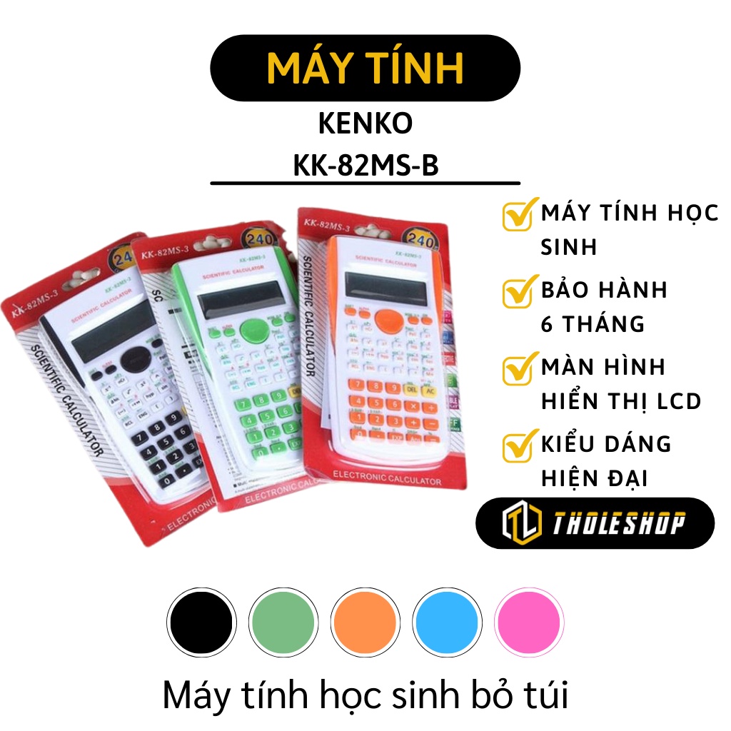 Máy tính học sinh - Máy tính học sinh cầm tay Kenko KK-82MS-B kiểu dáng hiện đại, đa chức năng 2795