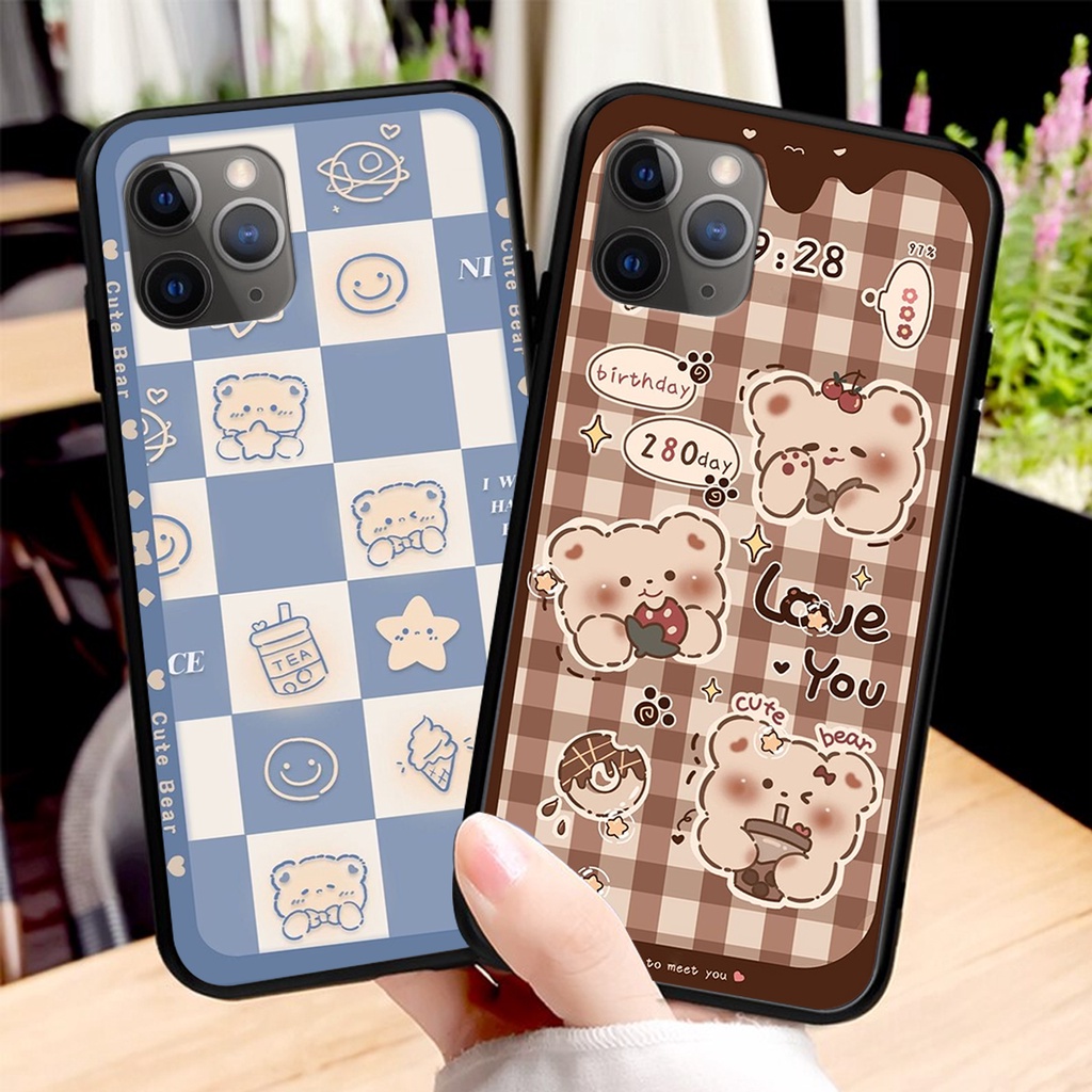 Ốp lưng iphone 11 PRO / 11 PRO MAX in hình 3D GẤU cute be@r, soda, happy day cực hot ,thời thượng